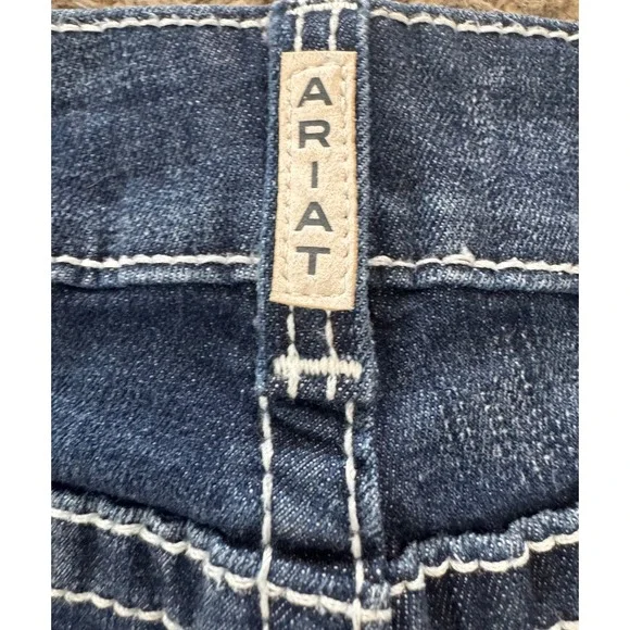 Ariat REAL Denim Lakeshore Bootcut Jeans Rosy Whipstitch Womens 25S 10018351 - Picture 9 of 12